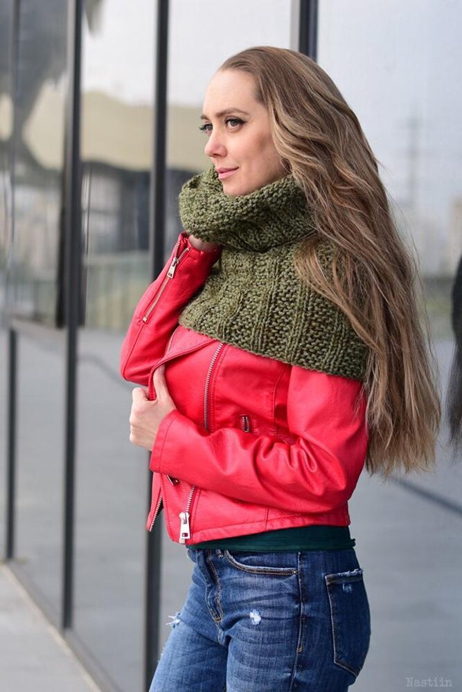 Natasha convertible knit cape Knitting pattern by Kyla Anastasia Osminin