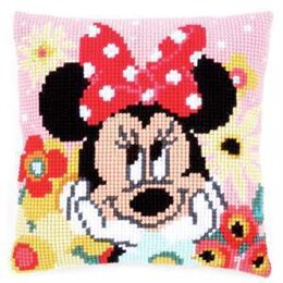 Vervaco Daydreaming Minnie Cushion Cross Stitch Kit - 40cm x 40cm