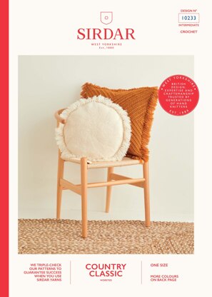 Cushions in Sirdar Country Classic Worsted - 10233 - Leaflet
