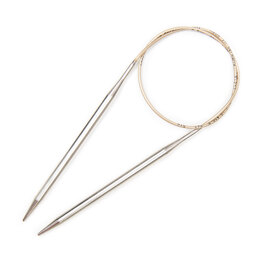 Addi Circular Needles with Brass Tips and Gold Cords 60cm