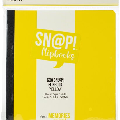 Simple Stories Sn@p! Flipbook 6"X8" - Yellow