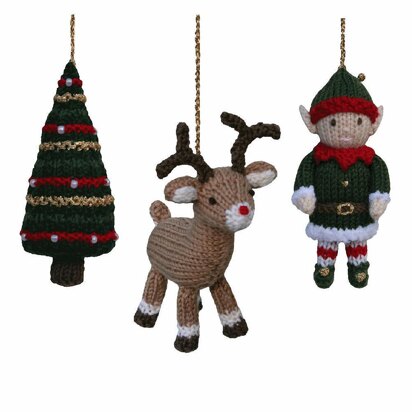 Christmas Tree, Reindeer and Elf