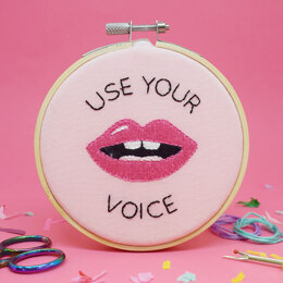 Stickerei-Set „Finde deine Stimme“ von The Make Arcade - 4 Zoll