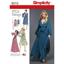 Simplicity Women's Vintage 1970's Dresses' 8013 - Sewing Pattern