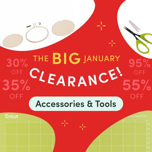 Amazing discounts on acessories & tools in Big January Clearance!