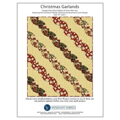 Windham Fabrics Christmas Garlands - Downloadable PDF