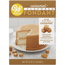 Wilton Caramel-Flavored Premade Fondant for Cake Decorating, 24 oz.