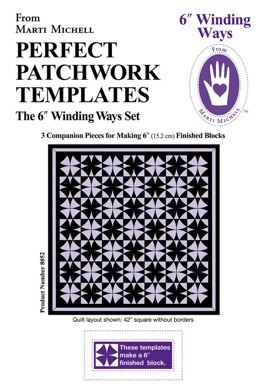 Marti Michell Template Set Winding Ways 6in
