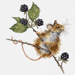 Kreuzstich-Stickset „Brombeeren“ von Bothy Threads – 26 x 26 cm