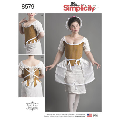 Simplicity 8579 Women's 18th Century Costume - Sewing Pattern