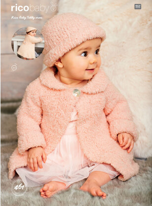 Coats and Hat in Rico Baby Teddy Aran - 461 - Leaflet