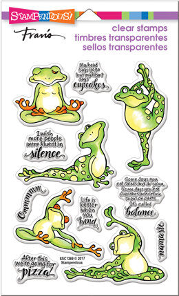 Stampendous Perfectly Clear Stamps - Frog Yoga