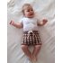 Gingham Baby Bloomers and Romper | 0-24 months