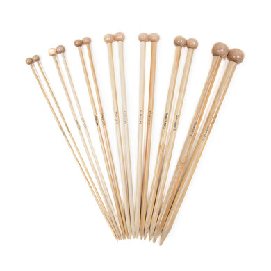 Addi Bamboo Single Point Needles 25cm (1 Pair)