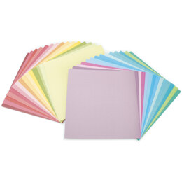 American Crafts DCWV Single-Sided Cardstock Stack 12"X12" 58/Pkg - Brights White Core, 29 Solid Colors/2ea