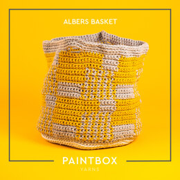 Albers Basket - Free Crochet Pattern For Home in Paintbox Yarns Recycled T-Shirt by Paintbox Yarns