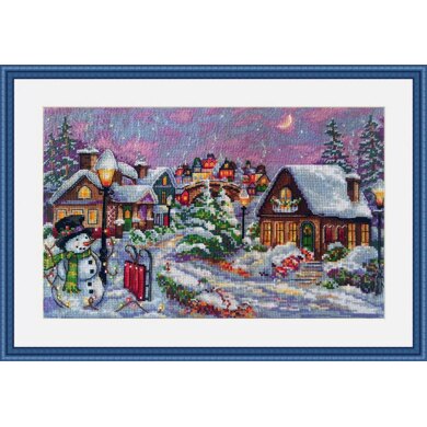 Merejka Christmas Night Cross Stitch Kit - 30cm x 20cm