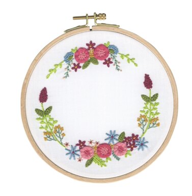 DMC Magical Wreath Embroidery Kit with Hoop