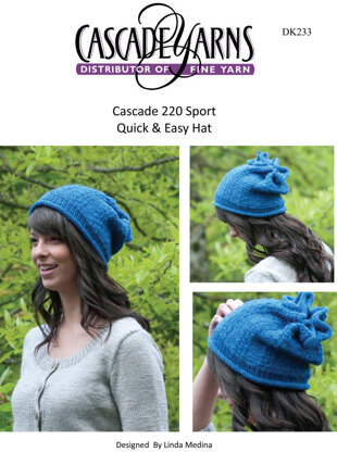 Quick and Easy Hat in Cascade 220 Sport - DK233