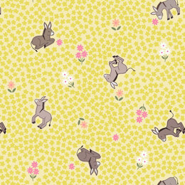 Lewis & Irene Piggy Tales - Dinky donkey on yellow