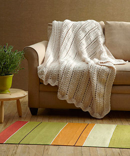 Lacy Throw in Lion Brand Wool-Ease Thick & Quick - L0216AD