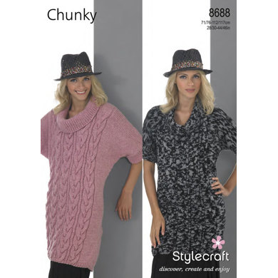 Tunic in Stylecraft Safari Chunky - 8688 - Downloadable PDF