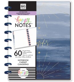 The Happy Planner Medium Notebook W/60 Sheets - Boho Wonder, Dot Grid