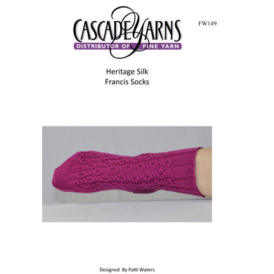 Frances Socks in Cascade Heritage Silk - FW149