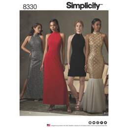 Simplicity Pattern 8330 Women's Dress with Skirt and Back Variations 8330 - Sewing Pattern