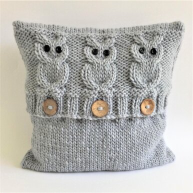 3 Wise Owls Cushion Cover