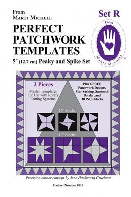 Marti Michell Template Set r 5in Peaky & Spike