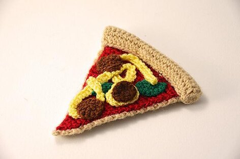 Pizza Crochet Pattern, Pizza Amigurumi