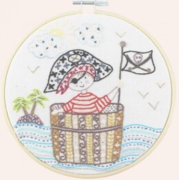 Un Chat Dans L'Aiguille SOS - Pirate in Distress Embroidery Kit - Multi
