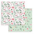 Stamperia Mini Scrapbooking Pad 10 Double Sided Sheets 20.3 x 20.3 cm (8x8) Christmas Rose