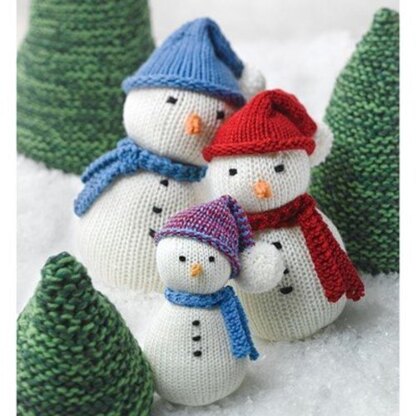 Snow Family - Toy Knitting Pattern for Christmas in Valley Superwash DK, Valley Superwash & Northampton by Valley Yarns