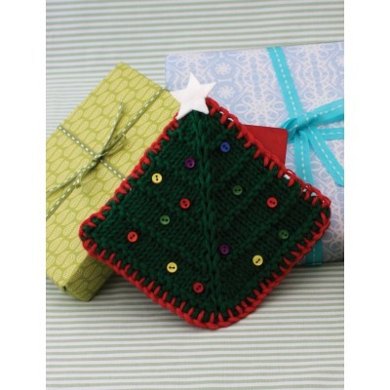 Christmas Tree Gift Card Cozy in Lily Sugar 'n Cream Solids