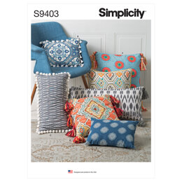 Simplicity Pillows S9403 - Sewing Pattern