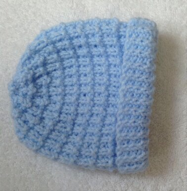 Ridge pattern baby beanie hat