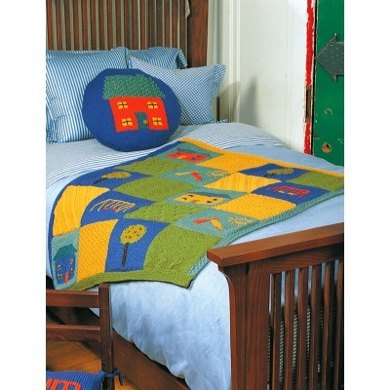 Playground Blanket and Pillow Set in Patons Canadiana