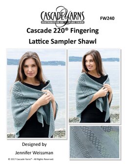 Lattice Sampler Shawl in Cascade 220® Fingering - FW240 - Downloadable PDF