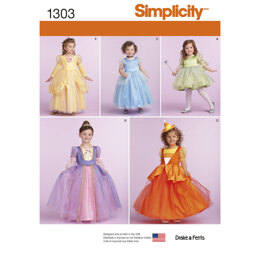 Simplicity Toddlers' and Child's Costumes 1303 - Sewing Pattern