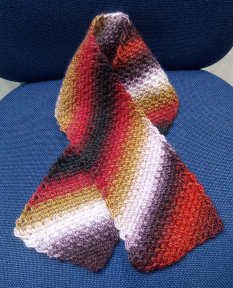 Diagonal Scarf Crochet Pattern By Elise Mann F38