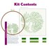 PopLush Embroidery Monster Monstera Embroidery Kit - 12.5 inch