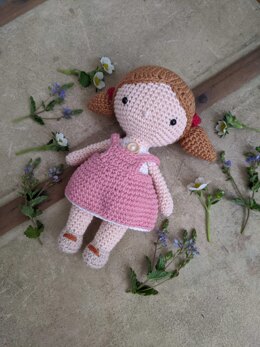 Little japanese girl - chibi crochet doll