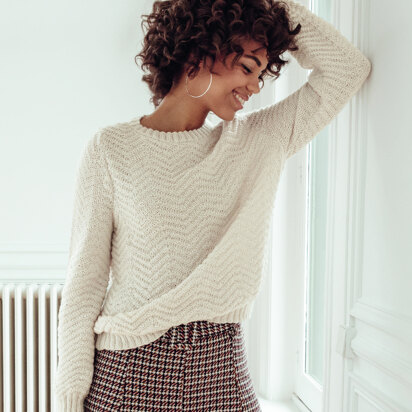 Malaury Sweater in Phildar Phil Laine Cachemire - Downloadable PDF