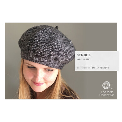 "Symbol Beret by Stella Ackroyd" : Beret Knitting Pattern for Women in The Yarn Collective DK | Light Worsted Yarn
