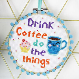 Ellbie Co. Drink Coffee Cross Stitch Kit