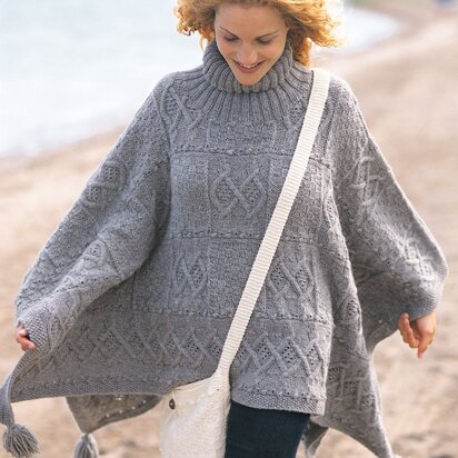 Blanket Poncho and Bag in Patons Classic Wool Worsted