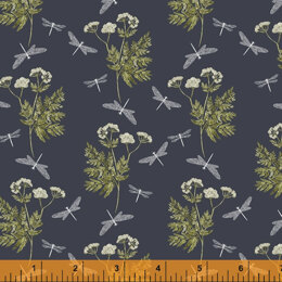 Windham Fabrics Midsummer - Dancing Mayfly Graphite