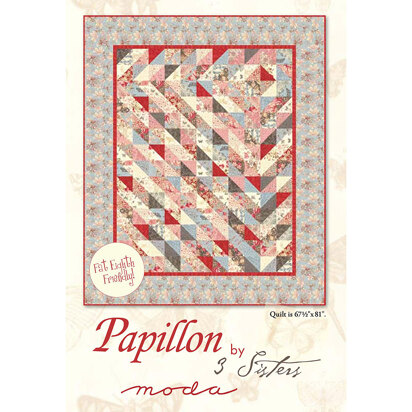 Moda Fabrics Papillon 2 Quilt - Downloadable PDF